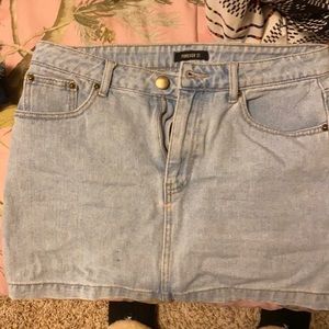 Forever 21 mini Jean skirt